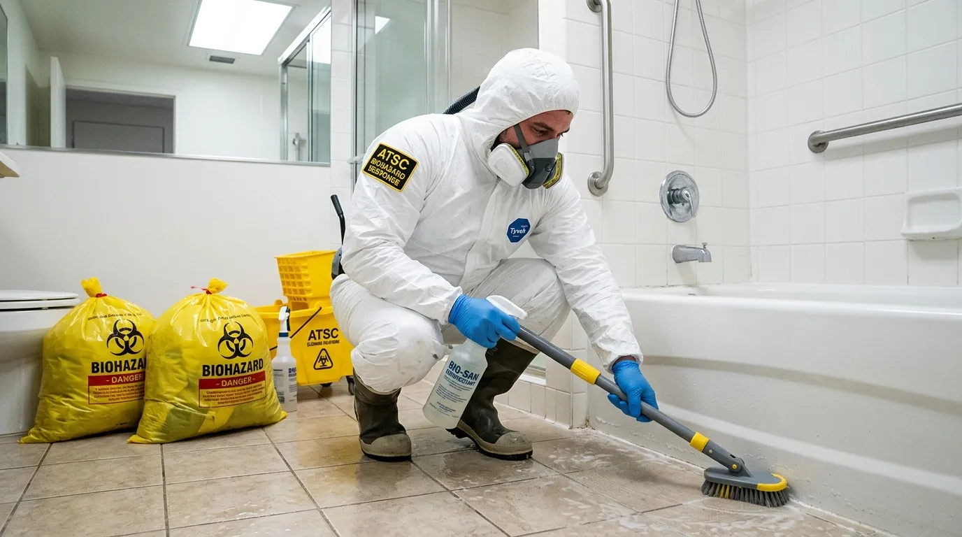 Decontamination equipment deployed for Blood Cleanup in Orangevale